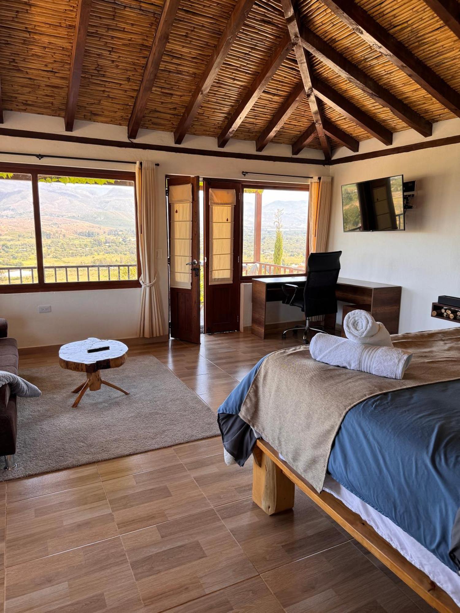Glamping Con Jacuzzi Mirador Jarana Villa De Leyva Ngoại thất bức ảnh